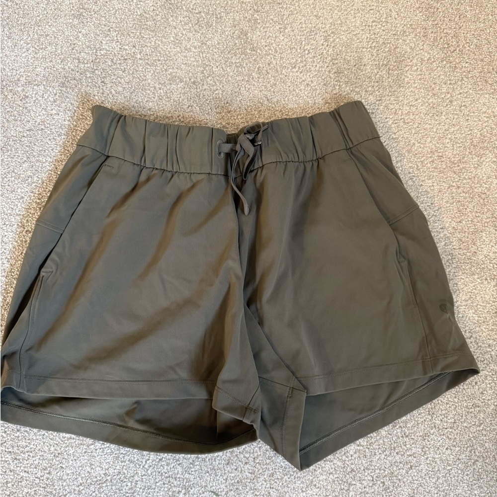 Lululemon Athletica Dark Green Athletic Shorts